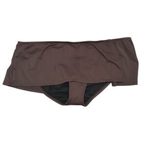 RealTree NWT Size 14 Brown Skirted Swimsuit Separates Bathing Suit Bottom